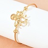 Ocean Theme 304 Stainless Steel Cuff Bangles SA-Z002-02G-01-3