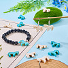 20Pcs 2 Colors Synthetic Turquoise Dyed Horse Beads G-TA0003-18B-7