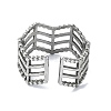 304 Stainless Steel Cuff Rings RJEW-M019-40P-3