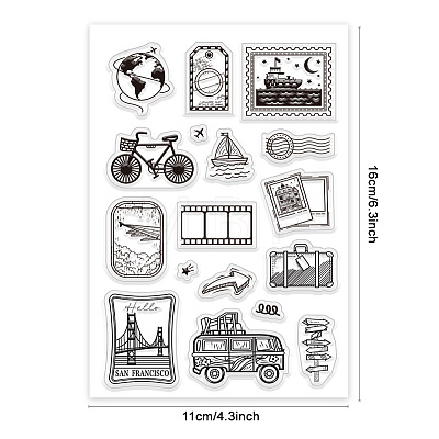 Custom PVC Plastic Clear Stamps DIY-WH0448-0337-1