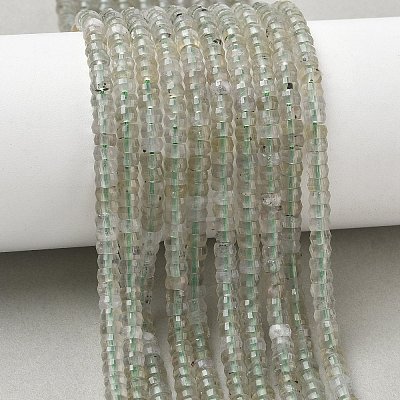 Natural Green Quartz Beads Strands G-A299-A25-01-1