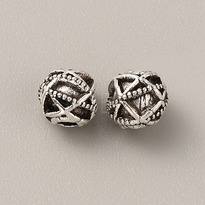Tibetan Style Alloy Bead FIND-WH0034-46AS-03-1