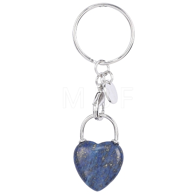 Natural Lapis Lazuli Keychain PW-WGCB953-09-1