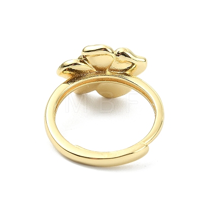 Brass Enamel Adjustable Finger Rings RJEW-JR01028-1
