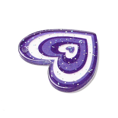 Transparent Plastic Pendants LS-KY-P014-01B-1