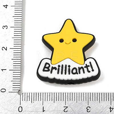 Funny Silicone Beads PL-T045-01G-1