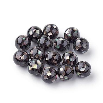 Natural Black Lip Shell Beads SSHEL-Q298-12mm-10-1