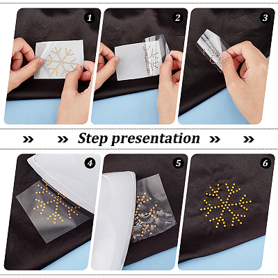Snowflake Pattern Hotfix Rhinestones DIY-WH0430-205F-1