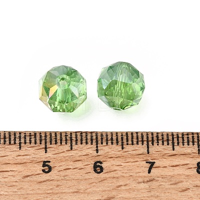 Electroplate Transparent Round Glass Beads GL-CBA6A73-AB05-1