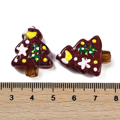 Christmas Theme Handmade Lampwork Beads LAMP-I027-07R-1