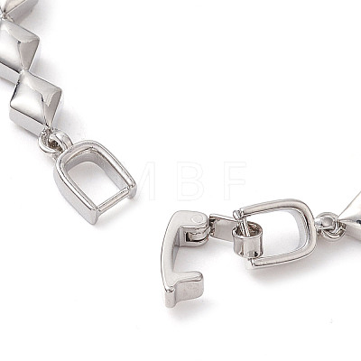 Brass Bowknot Link Bracelets BJEW-D039-45P-1