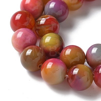 Natural Agate Beads Strands G-NH0001-G06-01-1