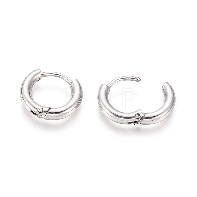Small Huggie Hoop Earrings for Girl Women X-EJEW-F111B-13mm-PA-1