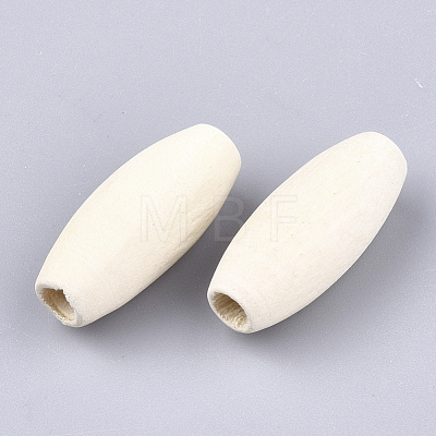 Unfinished Natural Wooden Beads WOOD-S053-01-1