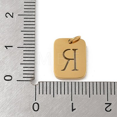 304 Stainless Steel Charms STAS-R001-01G-R-1