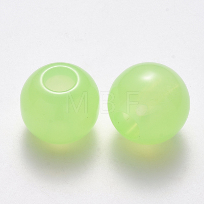 Imitation Jelly Acrylic Beads JACR-R024-01B-03-1
