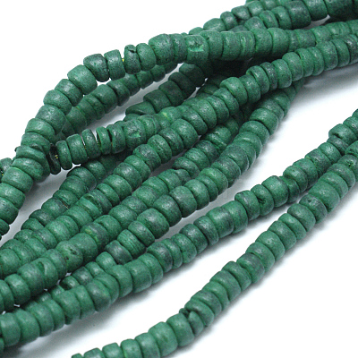 Natural Coconut Rondelle Bead Strands COCB-O002-01A-1