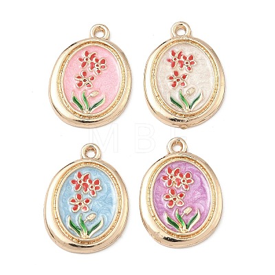 Alloy Enamel Pendants FIND-H058-01A-KCG-1