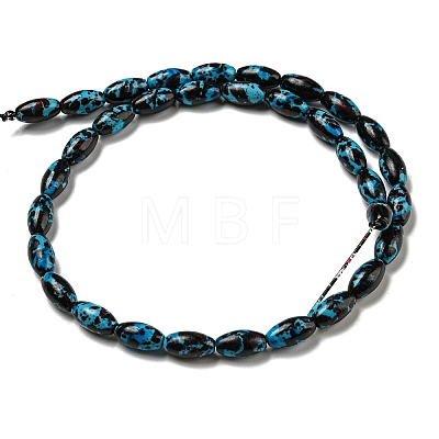 Spray Painted Synthetic Turquoise Beads Strands G-E617-B07-01A-1
