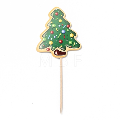 Paper Christmas Trees Cake Insert Card Decoration DIY-H108-28-1