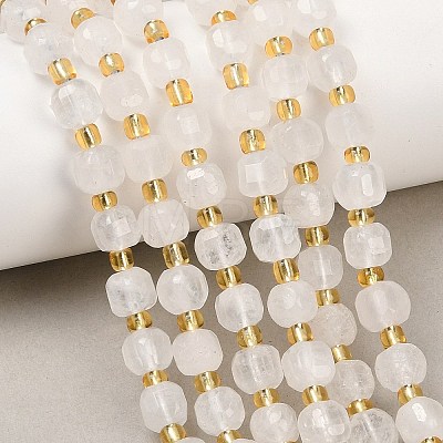 Natural Rainbow Moonstone Beads Strands G-Z147-A01-02-1
