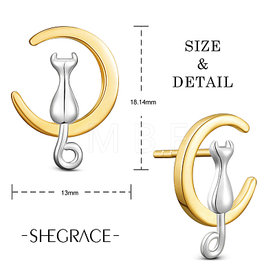 SHEGRACE Unique Design 925 Sterling Silver Stud Earrings JE395A-1