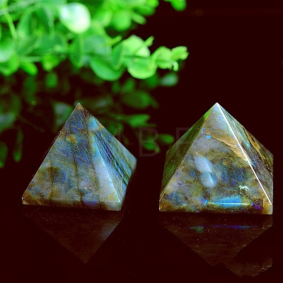 Natural Labradorite Pyramid Figurines PW-WG65243-01-1