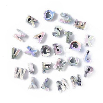 Opaque Rainbow Iridescent Acrylic Beads OACR-P010-23A-1
