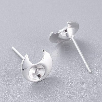 304 Stainless Steel Stud Earring Settings STAS-K210-20S-1