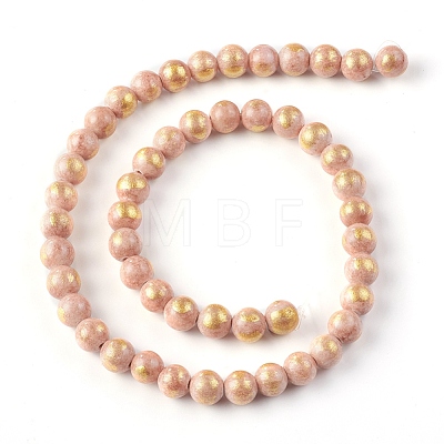 Natural Mashan Jade Beads Strands X-G-F670-A22-8mm-1