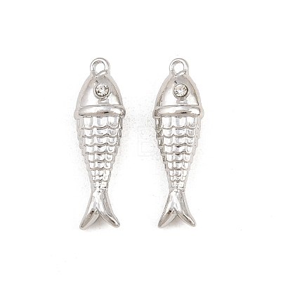 Alloy with Crystal Rhinestone Pendants RB-CBA7AC6-17P-01-1