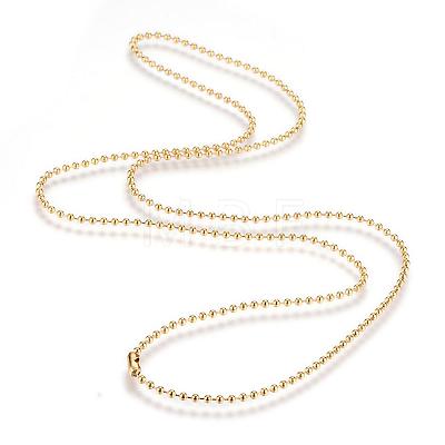304 Stainless Steel Ball Chain Necklace MAK-R012-02G-1