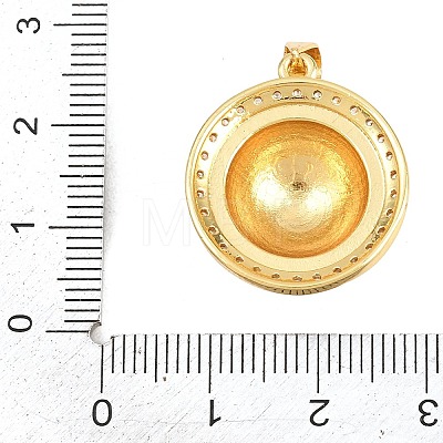Football Brass Micro Pave Cubic Zirconia Pendants KK-A297-09K-G-1