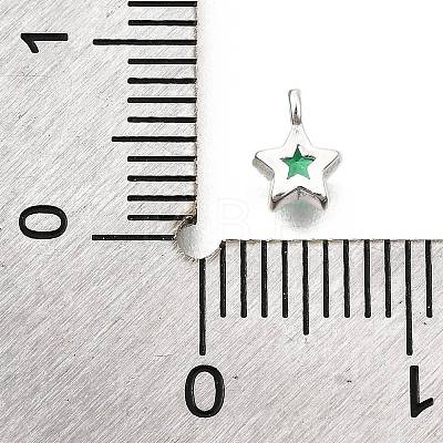 925 Sterling Silver Cubic Zirconia Charms STER-Q005-01B-B-1