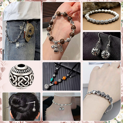 Tibetan Style Alloy Beads FIND-PH0060-12B-1