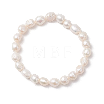 Natural Cultured Freshwater Pearl Beads Stretch Bracelets for Women BJEW-JB12864-1