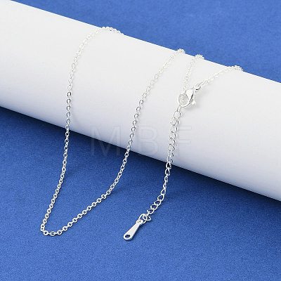 Brass Cable Chain Necklaces NJEW-U008-06S-1