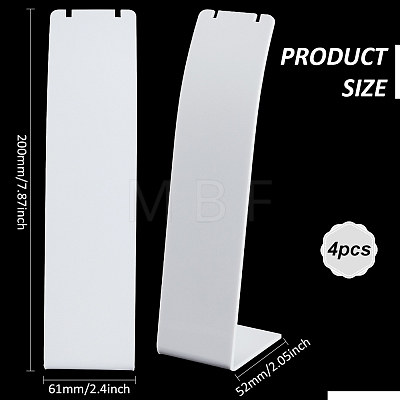 Acrylic Necklace Display Stands NDIS-WH0003-015C-1