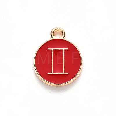 Alloy Enamel Pendants X-ENAM-S124-01A-07I-1