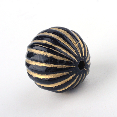 Round Plating Acrylic Beads PACR-Q102-143B-1