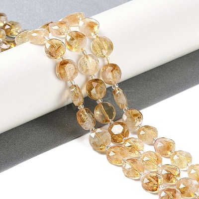 Natural Citrine Beads Strands G-N342-10-1