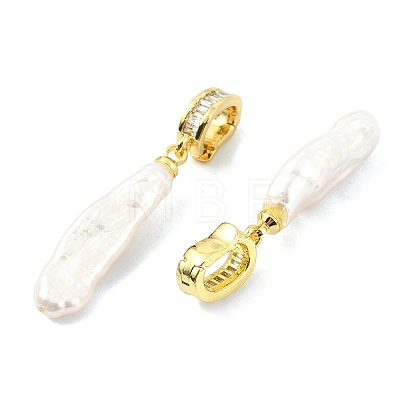 Natural Baroque Keshi Pearl Pendants PALLOY-JF05286-1