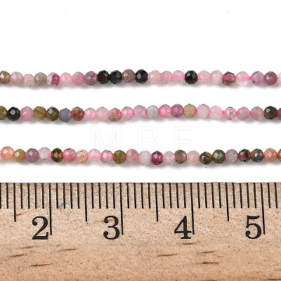 Natural Pink Tourmaline Beads Strands G-F596-06-2mm-1