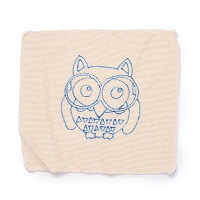 Owl Punch Embroidery Supplies Kit DIY-H155-02-1