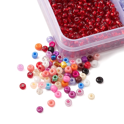 6408Pcs 24 Style 8/0 Glass Seed Beads SEED-FS0001-13-1