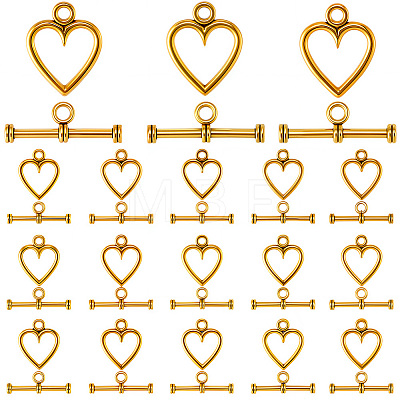 120 Sets Tibetan Style Alloy Toggle Clasps FIND-SP0003-93-1