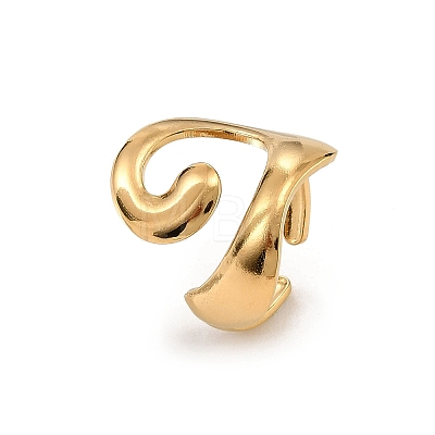 Irregular Brass Cuff Open Rings for Women KK-CBA8D1E-02A-G-1