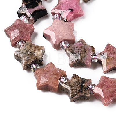 Natural Rhodonite Beads Strands G-T138-192-1