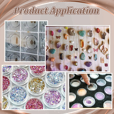 Resin Nail Art Decoration Storage Box for Rhinestones MRMJ-WH0112-06-1