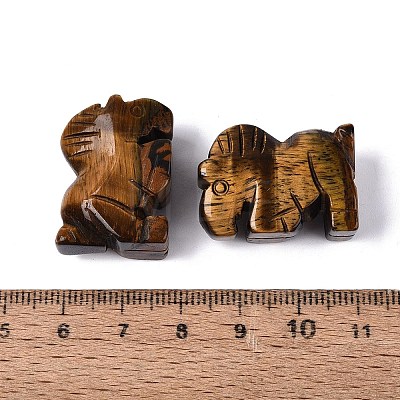 Natural Tiger Eye Horse Figurine DJEW-N005-01K-1